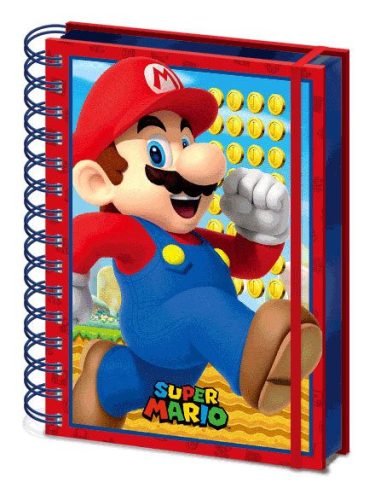 Super Mario 3D Wiro Jegyzetfüzet A5 Mario