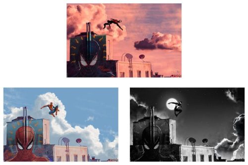 Marvel Set of 3 Art Prints Spider-Man 30 x 46 cm - unframed