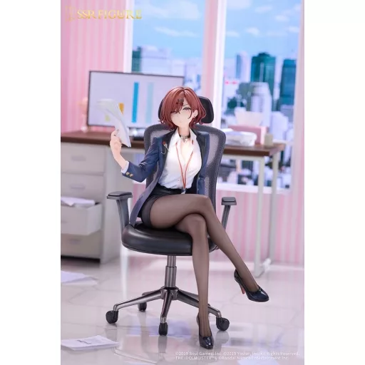 The Idolmaster Shiny Colors x Mahjong Soul PVC Figure 1/7 Madoka Higuchi Effortless Work Ver. 21 cm