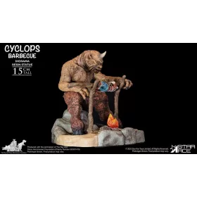 Ray Harryhausen Diorama 1/8 Cyclops Barbecue Scene 17 cm