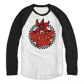 Stranger Things Sweatshirt Checkered Circle Ls