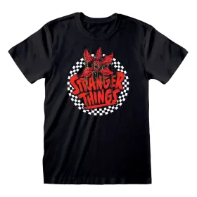 Stranger Things T-Shirt Checkered Circle Size L