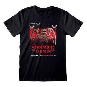 Stranger Things T-Shirt 8 Bit Upside Down Size L