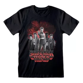   Stranger Things T-Shirt Group with Vecna behind Balck and White