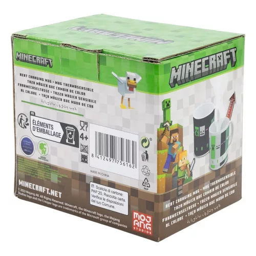 Minecraft Hőre Változó Bögre Squared Pattern 325 ml