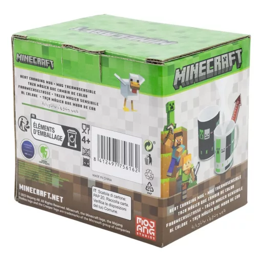 Minecraft Hőre Változó Bögre Squared Pattern 325 ml