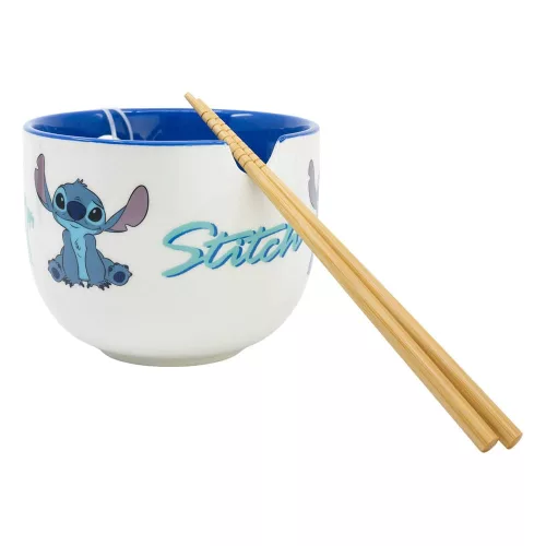 Lilo & Stitch Ramen Tál Evőpálcikával Stitch