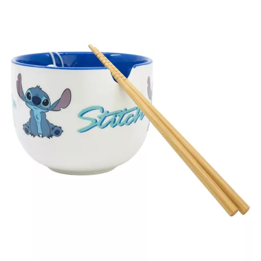 Lilo & Stitch Ramen Tál Evőpálcikával Stitch