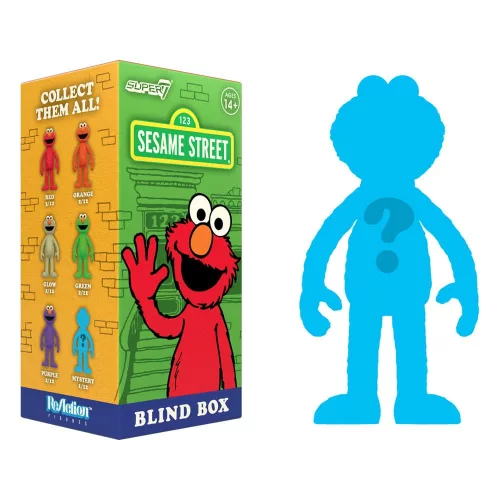 Sesame Street ReAction Action Figures 10 cmWave 04 Elmo Blind Box Display (12)