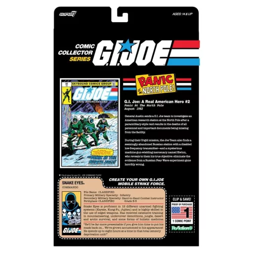 G.I. Joe ReAction+ Action Figure Snake Eyes (Skybound Comic Box Series, Issue #2)