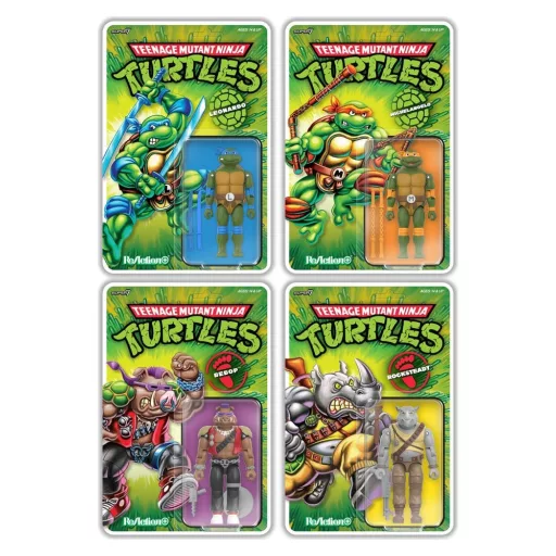 Teenage Mutant Ninja Turtles ReAction+ Action Figure Wave 02 Leonardo