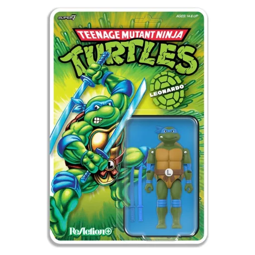 Teenage Mutant Ninja Turtles ReAction+ Action Figure Wave 02 Leonardo