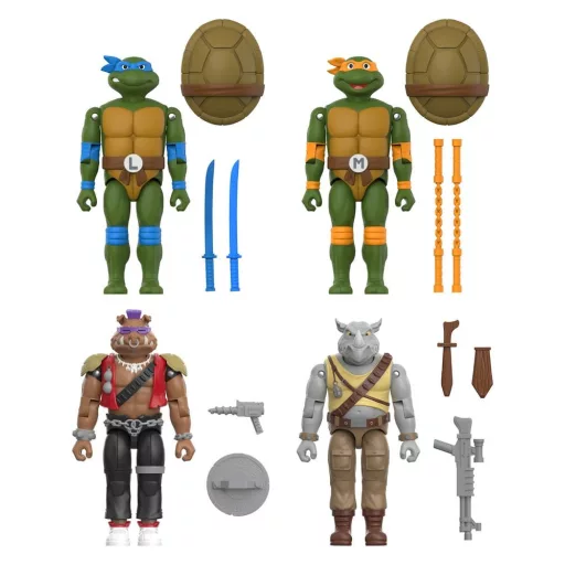 Teenage Mutant Ninja Turtles ReAction+ Action Figure Wave 02 Michelangelo