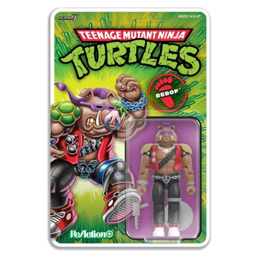 Teenage Mutant Ninja Turtles ReAction+ Action Figure Wave 02 Bebop