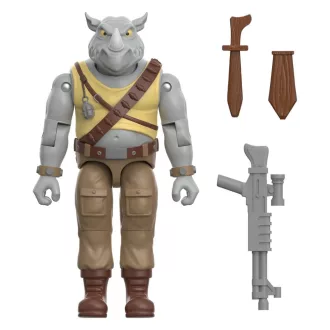   Teenage Mutant Ninja Turtles ReAction+ Action Figure Wave 02 Rocksteady