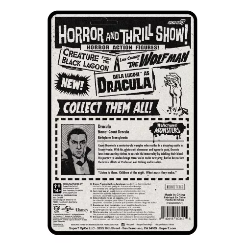 Universal Monsters ReAction+ Action Figure Wave 1 Dracula 10 cm