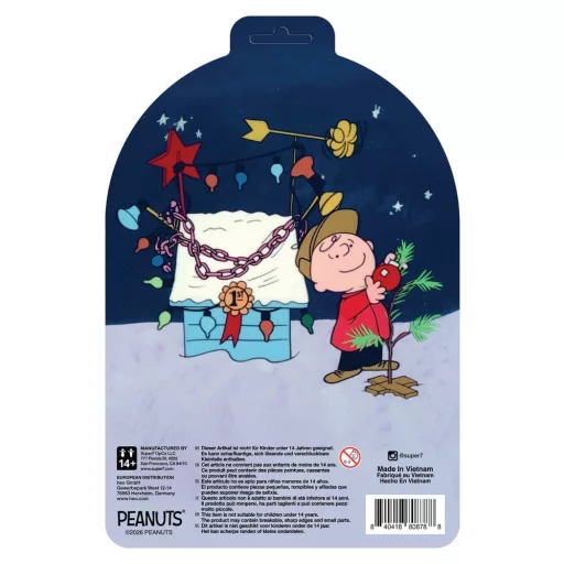 Peanuts ReAction Action Figure Charlie Brown and Sad Tree (Snow Globe Card Back)