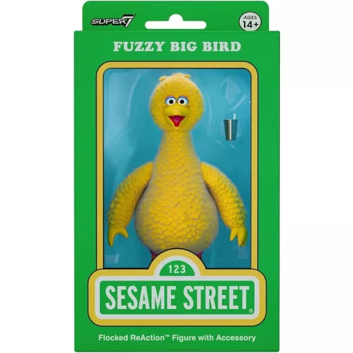 Sesame Street ReAction Action Figure Big Bird (Flocked)
