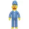 Sesame Street ReAction Action Figure Wave 06 Bert (PJ) 10 cm