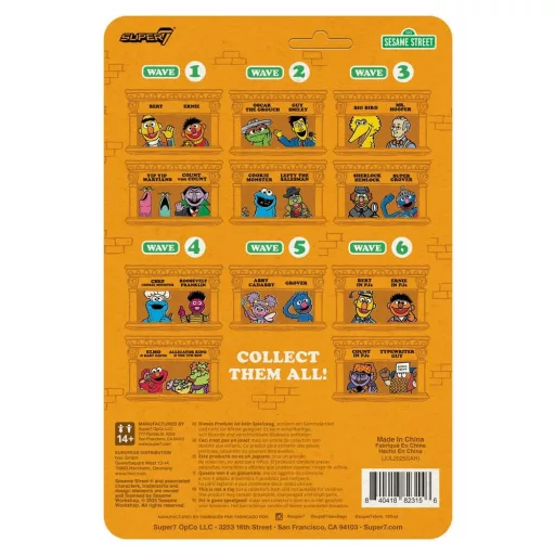 Sesame Street ReAction Action Figure Wave 06 Bert (PJ) 10 cm