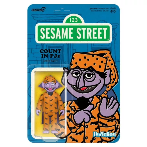 Sesame Street ReAction Action Figure Wave 06 Count Von Count (PJs) 10 cm
