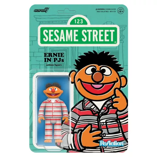 Sesame Street ReAction Action Figure Wave 06 Ernie (PJs) 10 cm
