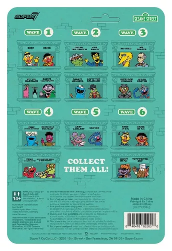 Sesame Street ReAction Action Figure Wave 06 Ernie (PJs) 10 cm