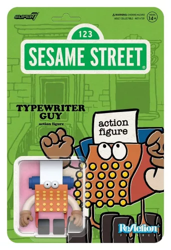 Sesame Street ReAction Action Figure Wave 06 Typewriter Guy 10 cm