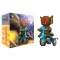 Super7 Super Cycles Vehicle Bat Boy (Brown w/ Blue Trike)