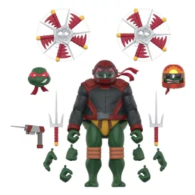   Teenage Mutant Ninja Turtles Ultimates Action Figure Wave 14 Raphael (Road Gear)