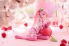 Hatsune Miku PVC Szobor Desktop Cute Figure Sakura Miku Cherry Cushion Ver. 13 cm