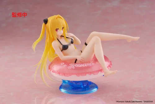 To Love-Ru Darkness Aqua Float Girls PVC Szobor Golden Darkness 10 cm