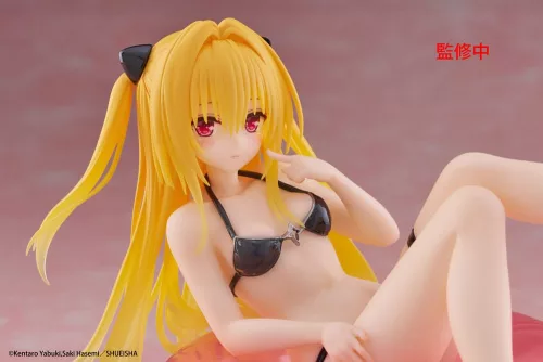 To Love-Ru Darkness Aqua Float Girls PVC Szobor Golden Darkness 10 cm