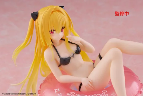 To Love-Ru Darkness Aqua Float Girls PVC Szobor Golden Darkness 10 cm