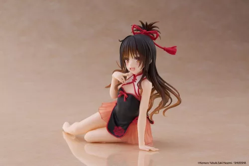 To Love-Ru Darkness PVC Statue Desktop Cute Figure Mikan Yuki Chinese Dress Ver. 13 cm