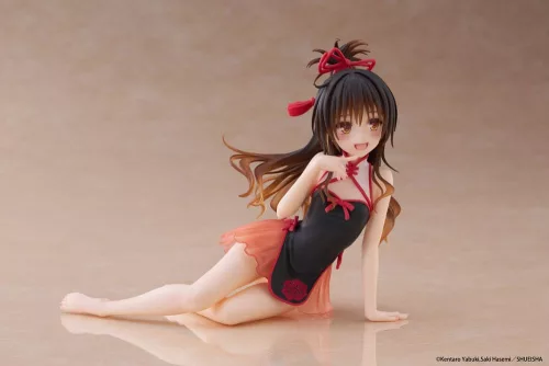 To Love-Ru Darkness PVC Statue Desktop Cute Figure Mikan Yuki Chinese Dress Ver. 13 cm