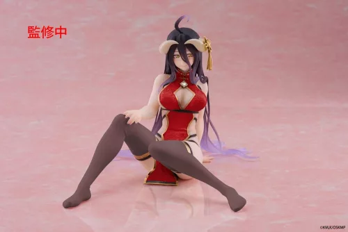 Overlord PVC Szobor Desktop Cute Figure Albedo Chinese Dress Ver. Renewal 13 cm