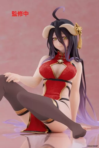 Overlord PVC Szobor Desktop Cute Figure Albedo Chinese Dress Ver. Renewal 13 cm