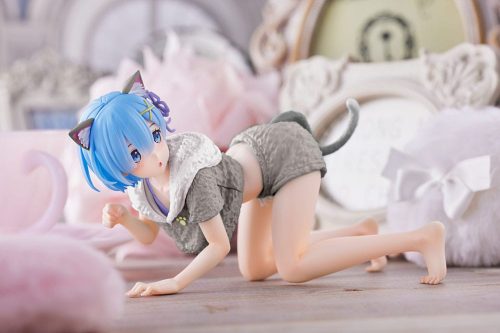 Re:Zero - Starting Life in Another World PVC Szobor Rem Cat Roomwear Version Renewal Edition