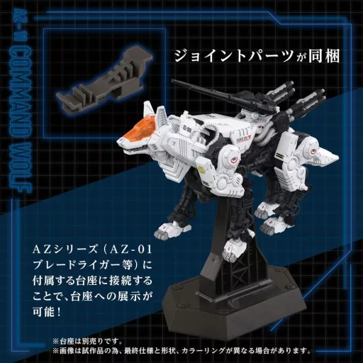 Zoids Plastic Modell Készlet 1/72 AZ-11 Command Wolf 20 cm