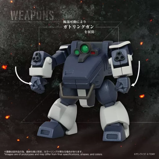 Armored Trooper Votoms Toyrise Action Figure 1/48 AT-08 Zwerg Sand Loader 7 cm