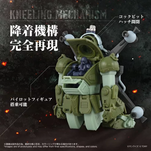 Armored Trooper Votoms Action Figure Toyrise AT-12 Scope Dog Round Mover