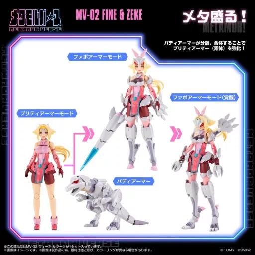 Zoids Plastic Model Kit 1/10 MV-02 Fine & Zeke 18 cm