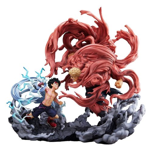 My Hero Academia Super Situation PVC Szobor Izuku Midoriya vs. Muscular 30 cm