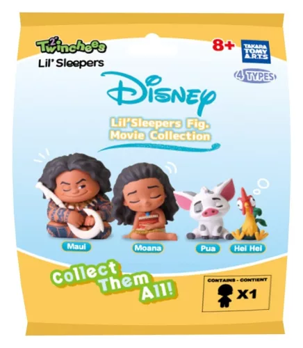 Moana Twinchees Mini Figures Lil' Sleepers 5 cm Blind Pack Display (24)