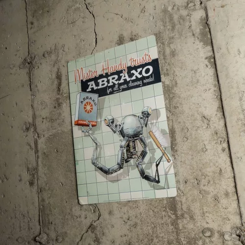 Fallout Metal Sign Mr. Handy