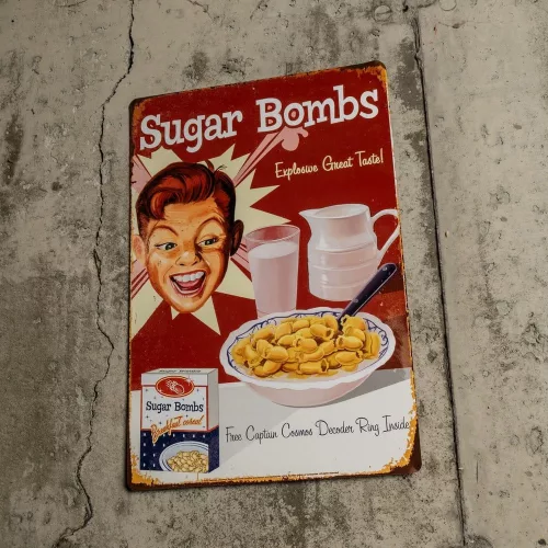 Fallout Metal Sign Sugar Bombs