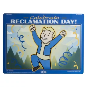 Fallout Metal Sign Reclamation Day
