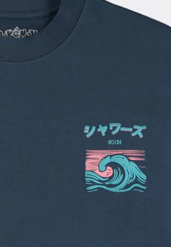 Pokémon T-Shirt Navy Vaporeon Size XL