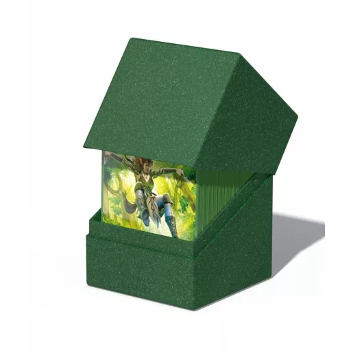 Ultimate Guard Return To Earth Boulder Deck Case 100+ Standard Size Green